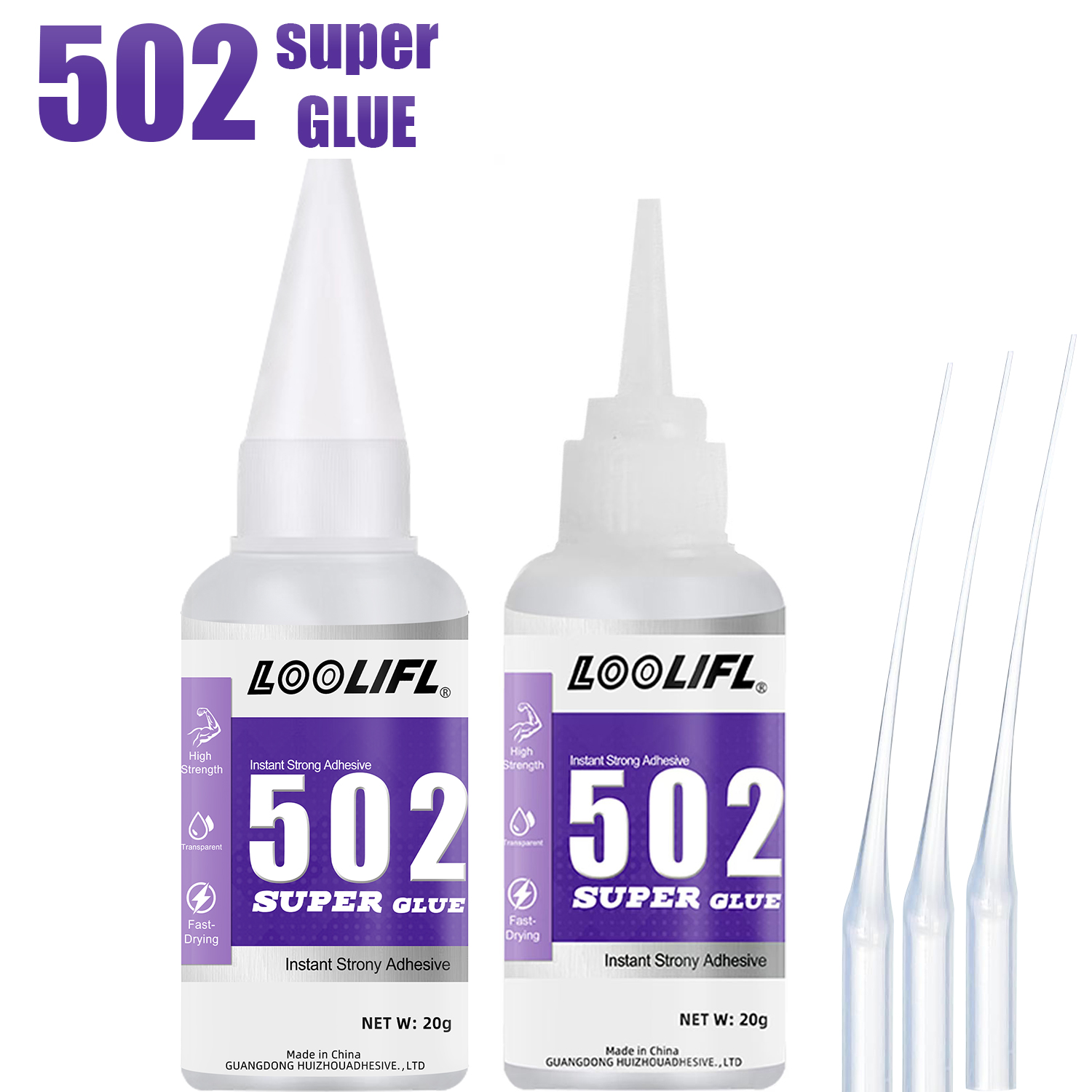Woodworking Glue - 502 Superkleber, schnell trocknender, starker Cyanacrylat-Kleber,