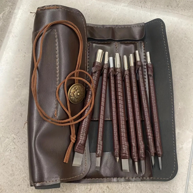 Drawknife Blade - ‌ 8-teiliges Schnitzmeißel-Set aus Wolframstahl –