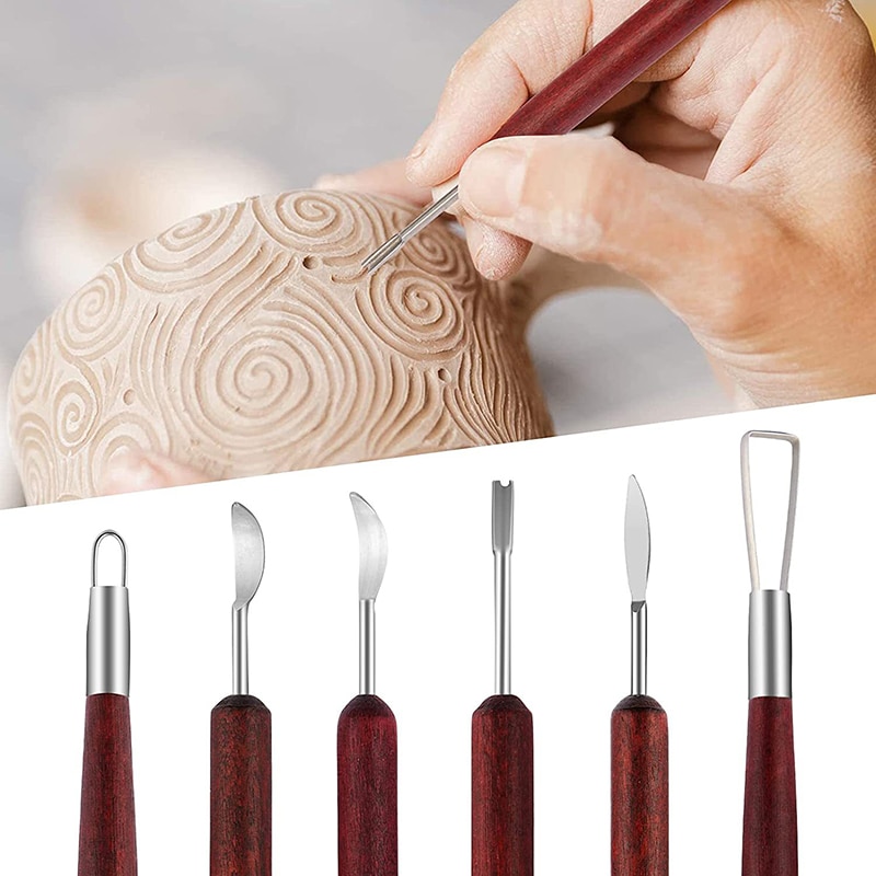6 teile/satz Töpfer werkzeuge  – Wood Chisel Set Bewertung und Preis